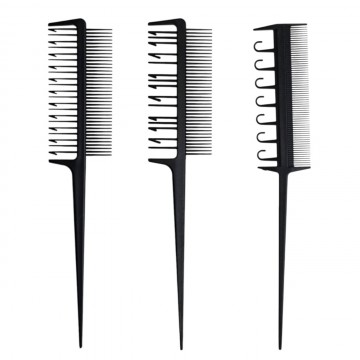 挑染梳 染髮梳一組3支