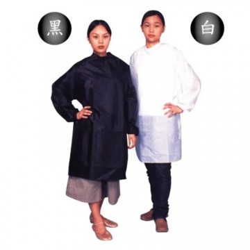 長青美髮考試染髮衣 工作服 乙丙級檢定黑/白