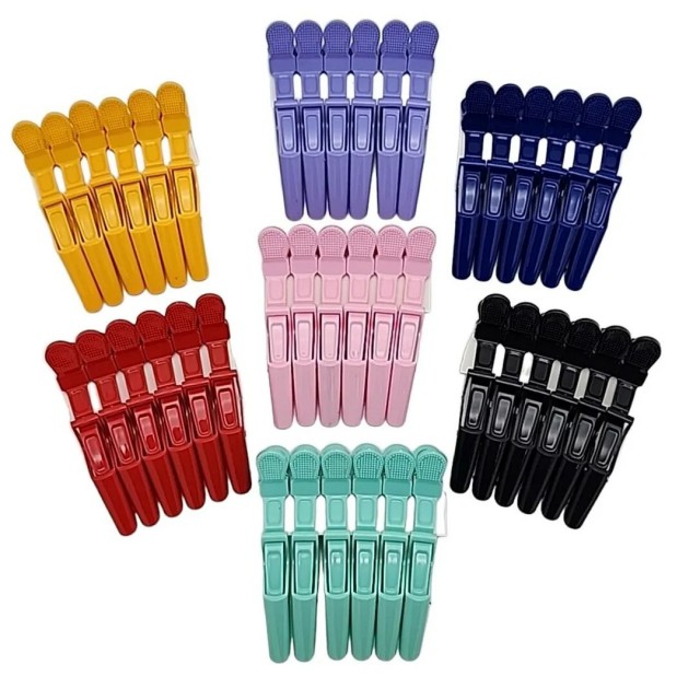 馬卡龍加厚防滑恐龍夾 6入