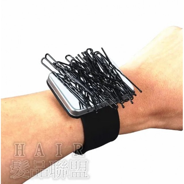 錶帶式毛夾吸鐵手環